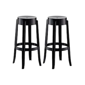 Kit 2 Banqueta de Cozinha Shine UZ8007 2 Un Preto - Kappesberg