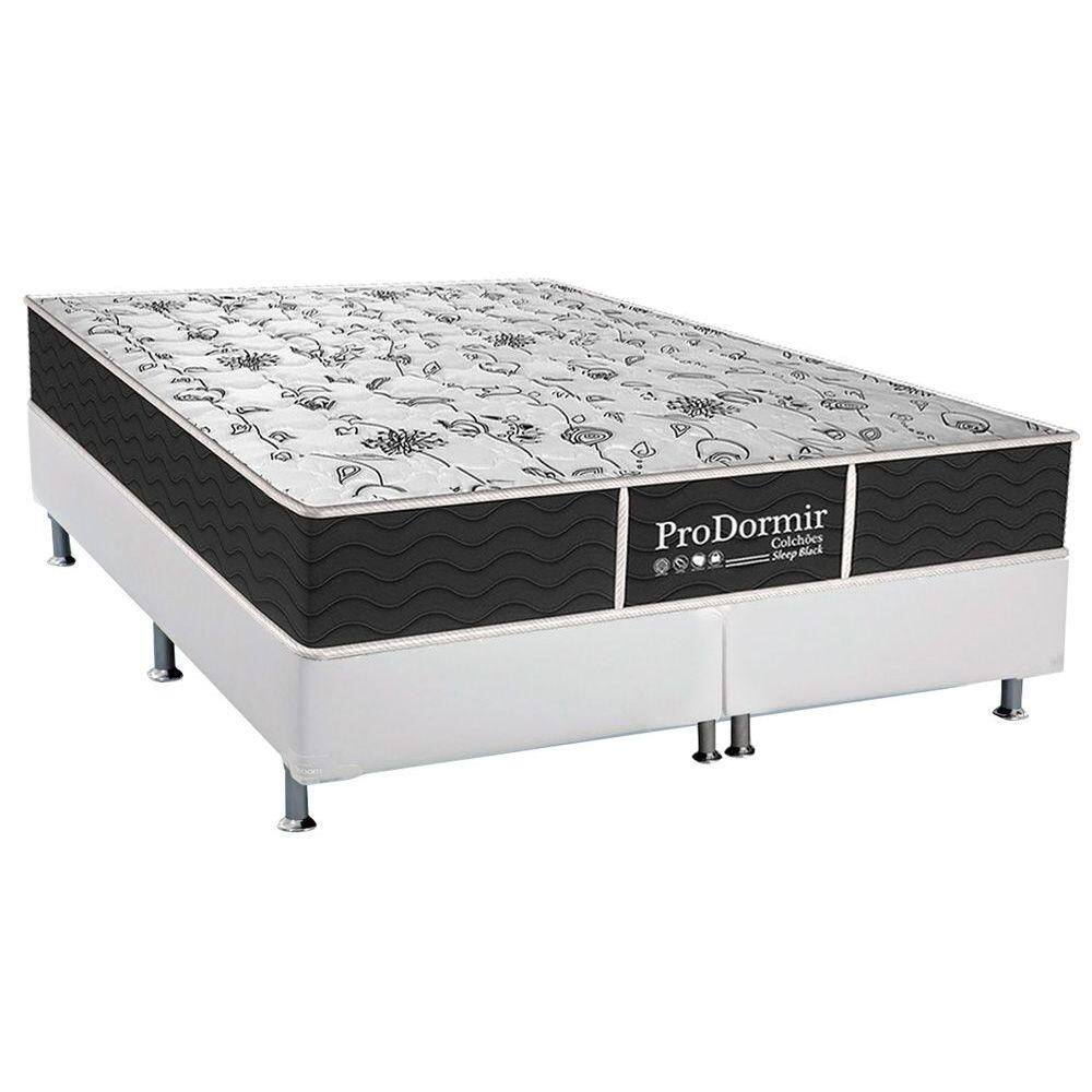 Conjunto Box King: Colchão Molas Probel Prolastic ProDormir Sleep + Base CRC Courano White (193x203)