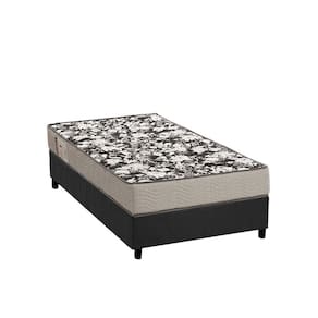 Conjunto Box Solteiro: Colchão Espuma Ortobom Physical Ultra Resistente + Base CRC Suede Gray (88x188)