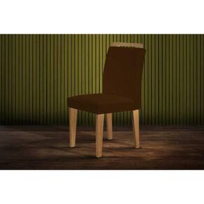 Kit 2 Cadeiras Sala Jantar Athenas 2 Un Imbuia/Suede Marrom - Rufato