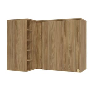 Armário Aéreo Cozinha Modulado Botanic Canto Reto M636 c/ 1 Porta 98cm Nogueira - Kappesberg