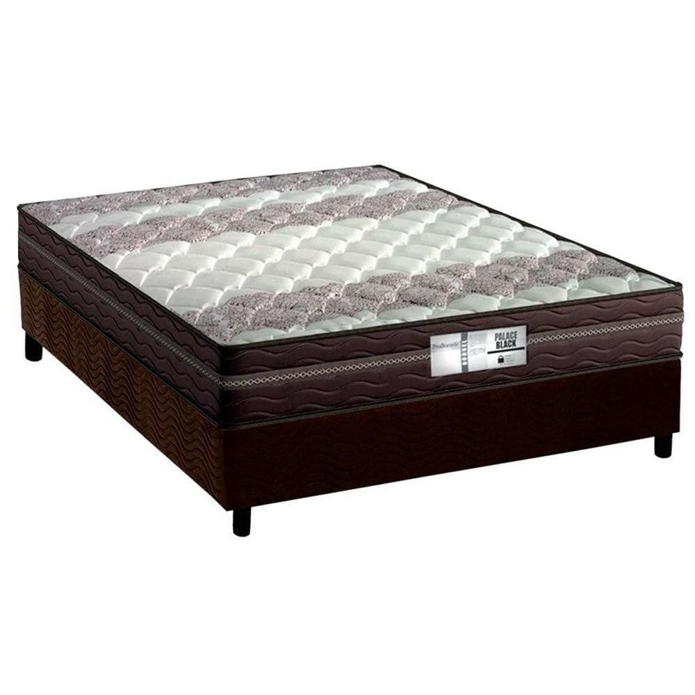 Conjunto Box Casal: Colchão Molas Probel Prolastic Palace + Base CRC Suede Brown (138x188)