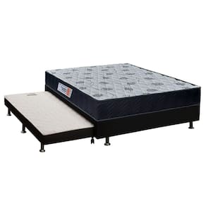 Cama Box Casal: Colchão Ortopédico Orthoflex Foggia Sogni + Base CRC Courano Black (138x188)