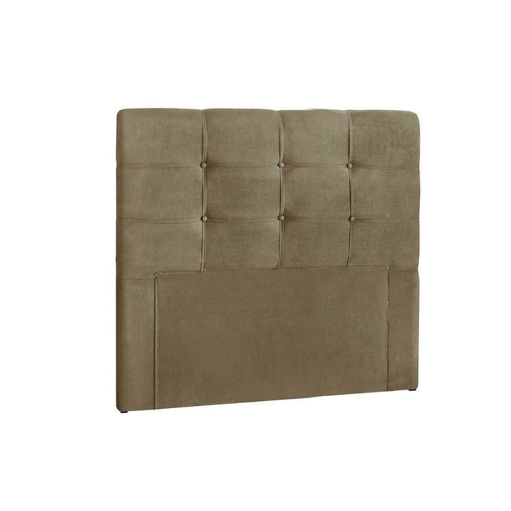 Cabeceira Cama Box Estofada Solteiro Clean Plus Suede Bege - Simbal