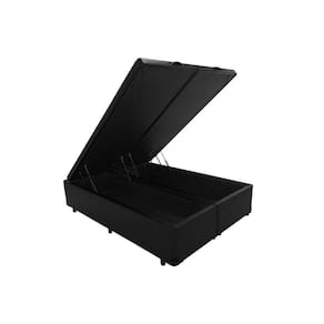 Cama Box Baú Queen Universal Courano Black (158x198x37 (2 uni 79X198)) - Luckspuma