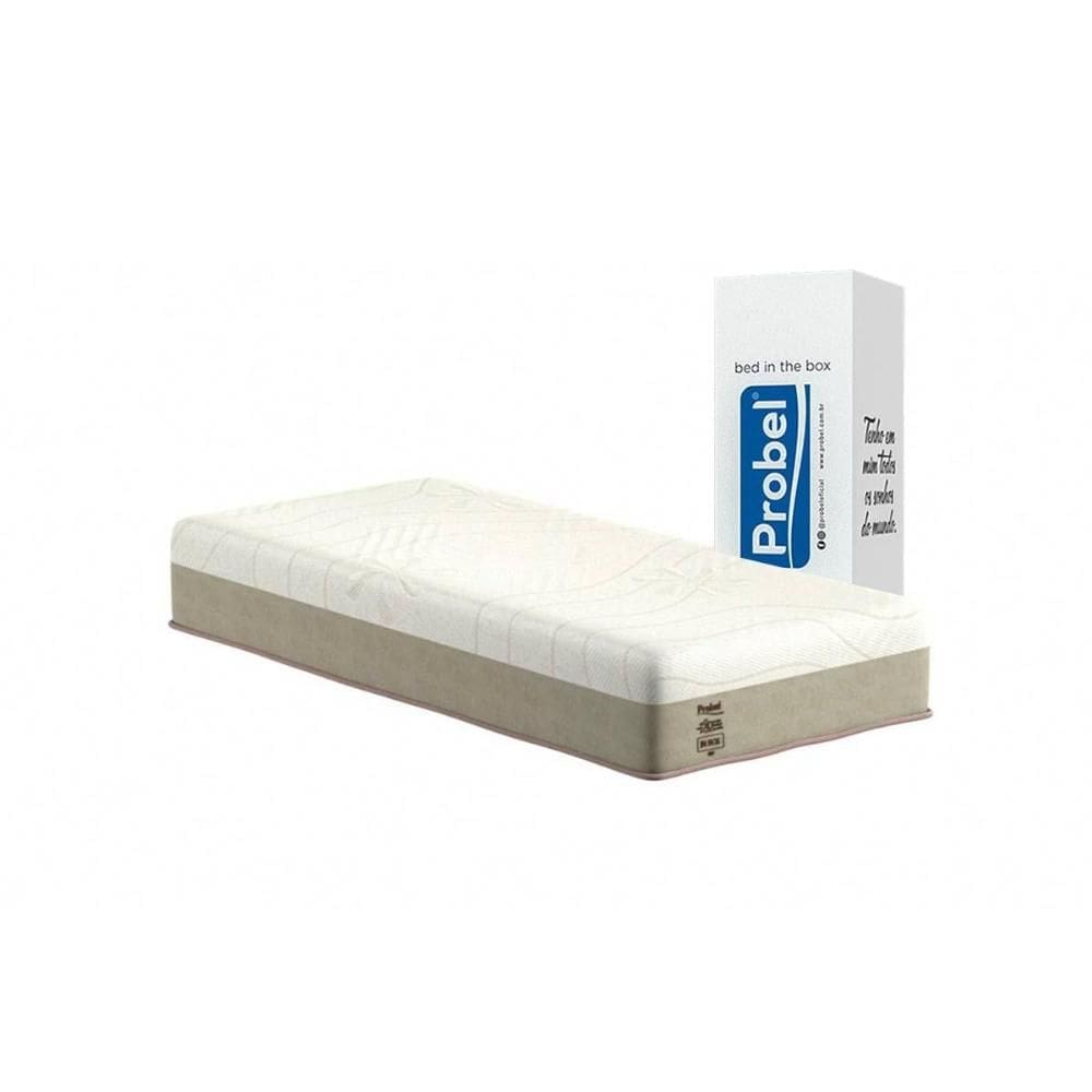 Colchão Solteiro Enrolado a Vácuo de Espuma Ultra Gel Night and Day Clean Bed In Box (88x188x25) - Probel