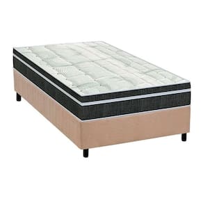 Conjunto Box Solteiro: Colchão Molas Orthoflex Bonnel Venezia + Base CRC Suede Clean (78x188)