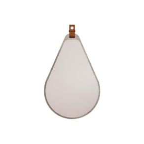 Espelho de Quarto Solteiro Gota 50X76cm Cimento - MGM