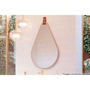 Espelho de Sala Gota 50X76cm Capuccino - MGM