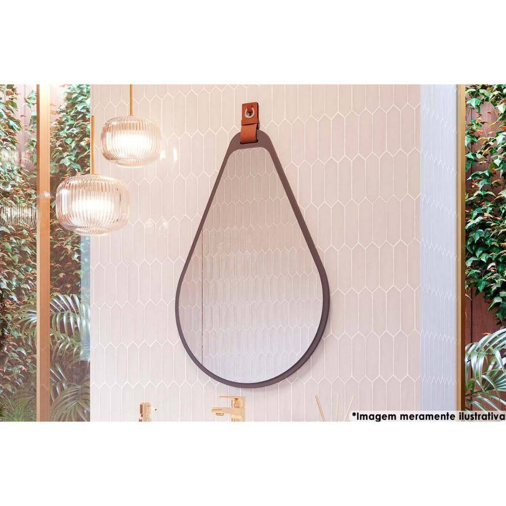 Espelho de Sala Gota 50X76cm Titanium - MGM