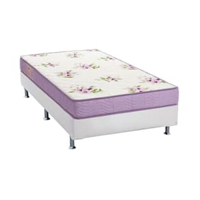 Conjunto Box Solteiro: Colchão Espuma Ortobom Physical Super Resistente + Base CRC Courano White (78x188)