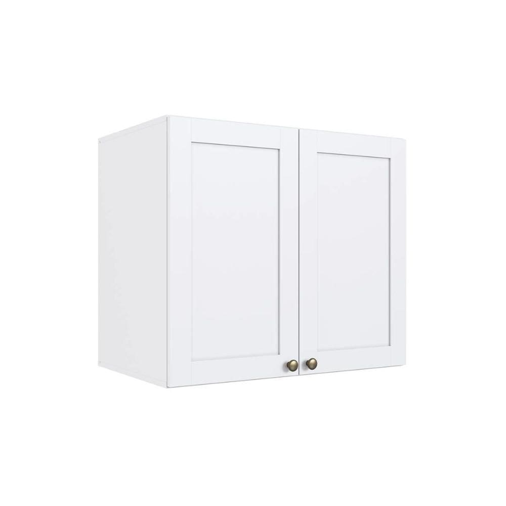 Armário Aéreo Cozinha Modulado Infinity c/ 2 Portas 70cm Branco - Genialflex