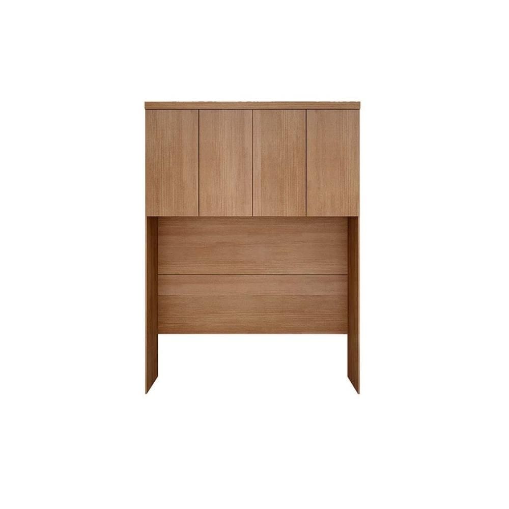 Armário Ponte Modulado Aéreo Casal/Queen 167cm Rizon/Linea c/ 4 Portas Cumaru - Novo Horizonte
