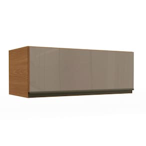 Armário de Geladeira p/ Cozinha Maxxi G770 c/ 1 Porta Basculante c/ Vidro 80cm Canela - Kappesberg