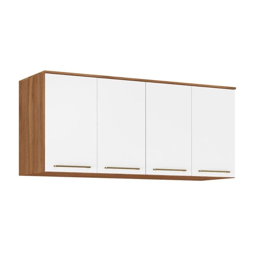 Módulos de quarto Irlanda Armário Ponte Aéreo Casal 71190K Irlanda c/ 4 Portas Amendola/Branco - Demóbile