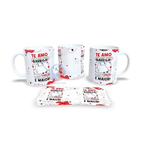 Caneca Cerâmica Personalizada Dia dos Namorados / Casal - Modelo 785110