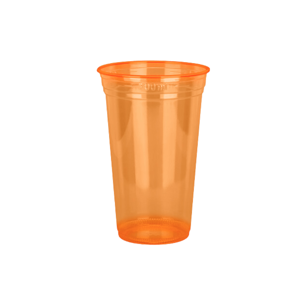 Copo Descartável Copaza PS Neon Laranja 770ml 50 Unidades
