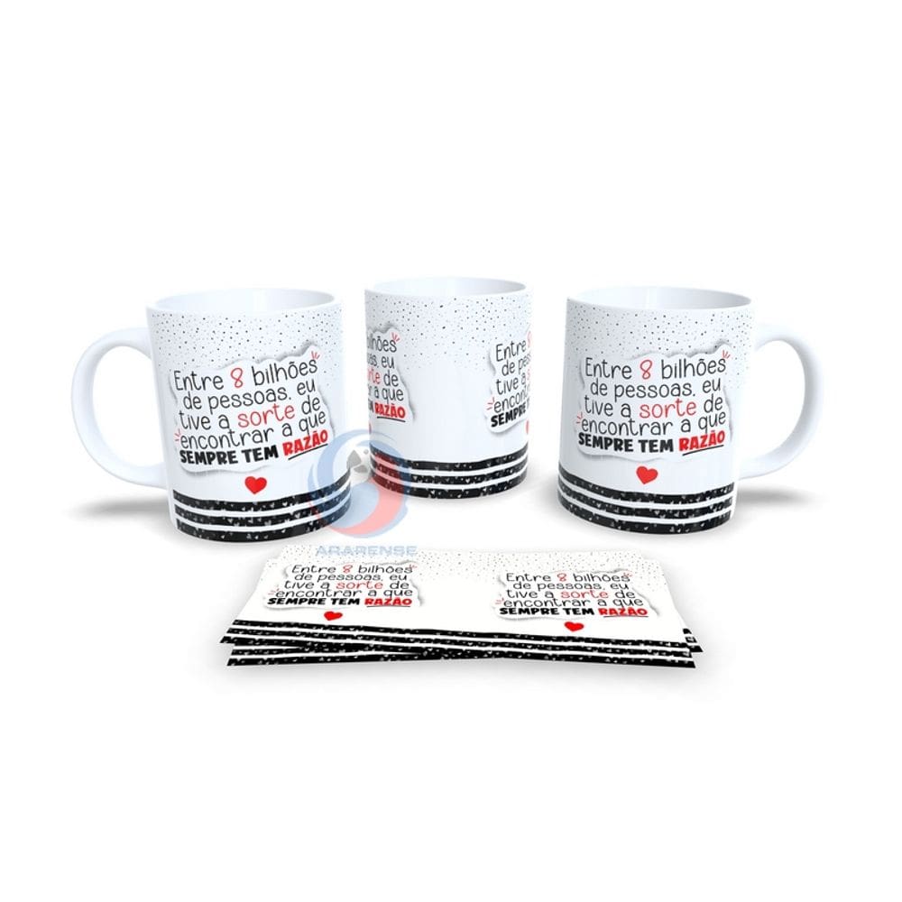 Caneca Cerâmica Personalizada Dia dos Namorados / Casal - Modelo 785099