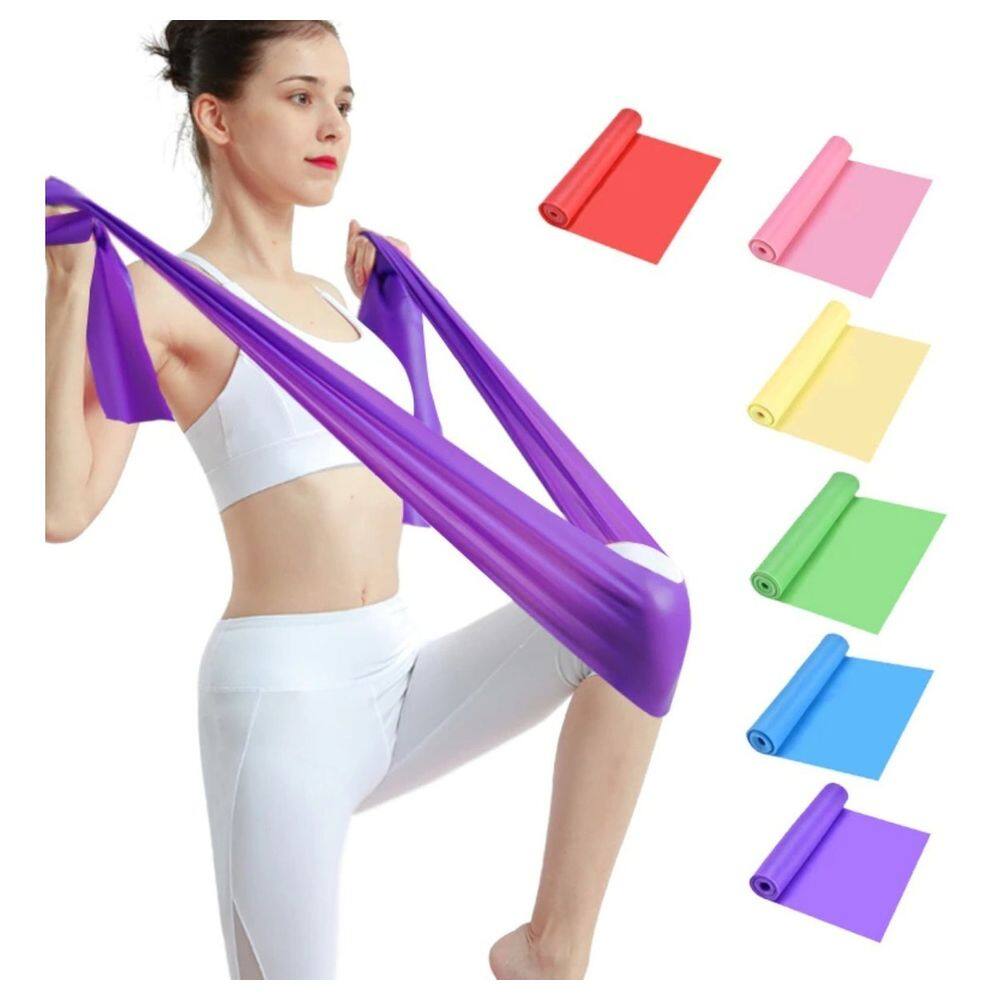 Faixa Elástica Versátil para Alongamentos e Práticas de Fisioterapia e Yoga