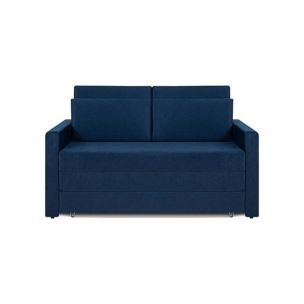Sofá Cama Castor Casal Salerno Max Suede Azul 2 Lugares