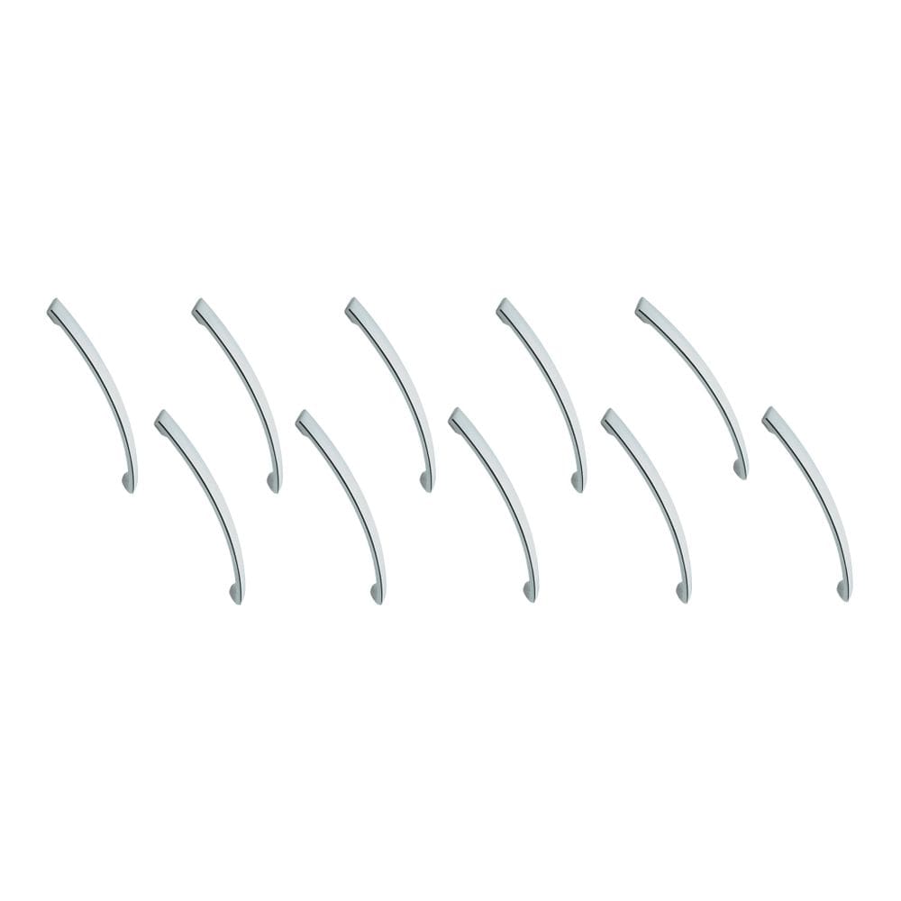 10 Puxador De Móveis Gaveta Armário Alça Cromado 128mm Deki