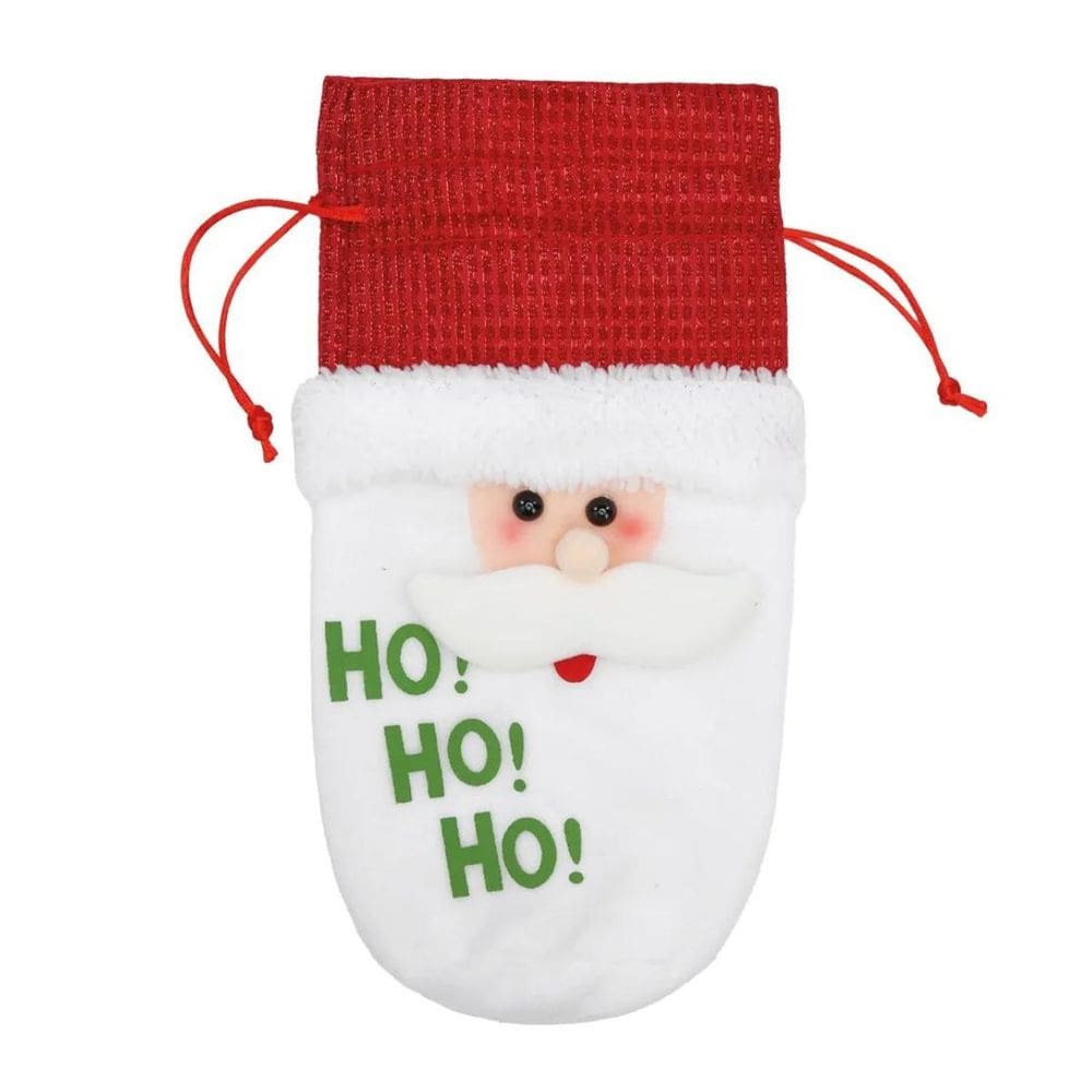 Capa Decorativa Papai Noel Para Garrafa 30cm 1003975 Cromus