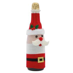 Capa Decorativa Papai Noel Para Garrafa 30cm 1003971 Cromus