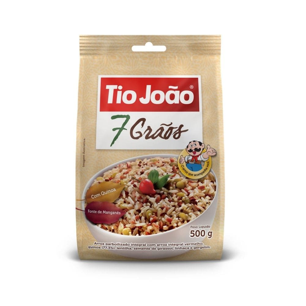 Arroz 7 Grãos Com Quinoa Tio João 500G