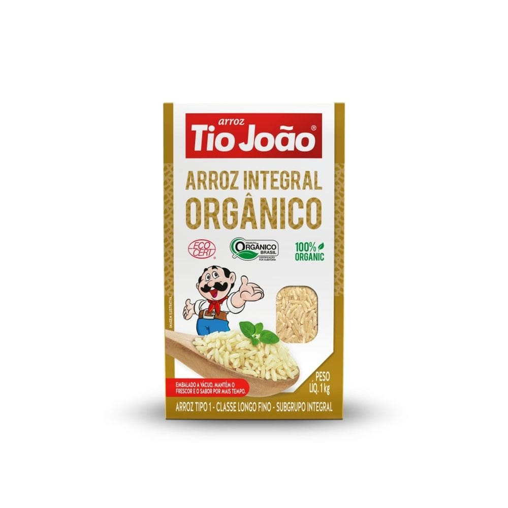 Arroz Integral Orgânico Tio João 1Kg