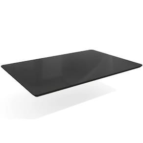 Tampo Mesa Sala de Jantar Madeirado c/Vidro TA31 Retangular 80x120cm Preto - Kappesberg