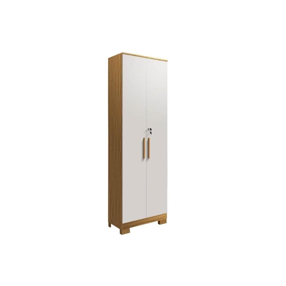 Multiuso de Cozinha Bordo c/ 2 Portas c/ Chave 32cm Amendoa/Off White - Ronipa