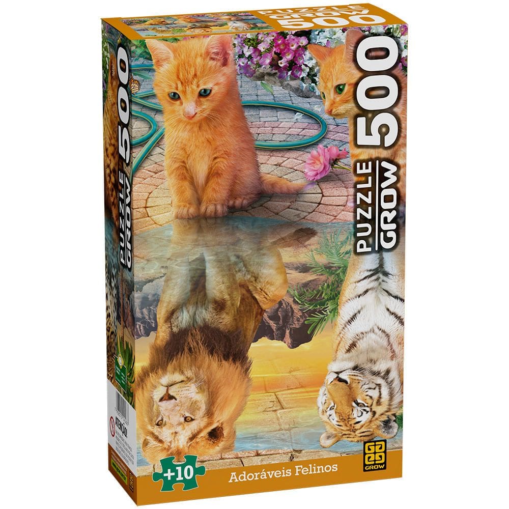 Qc 500 Pcs - Adoraveis Felinos