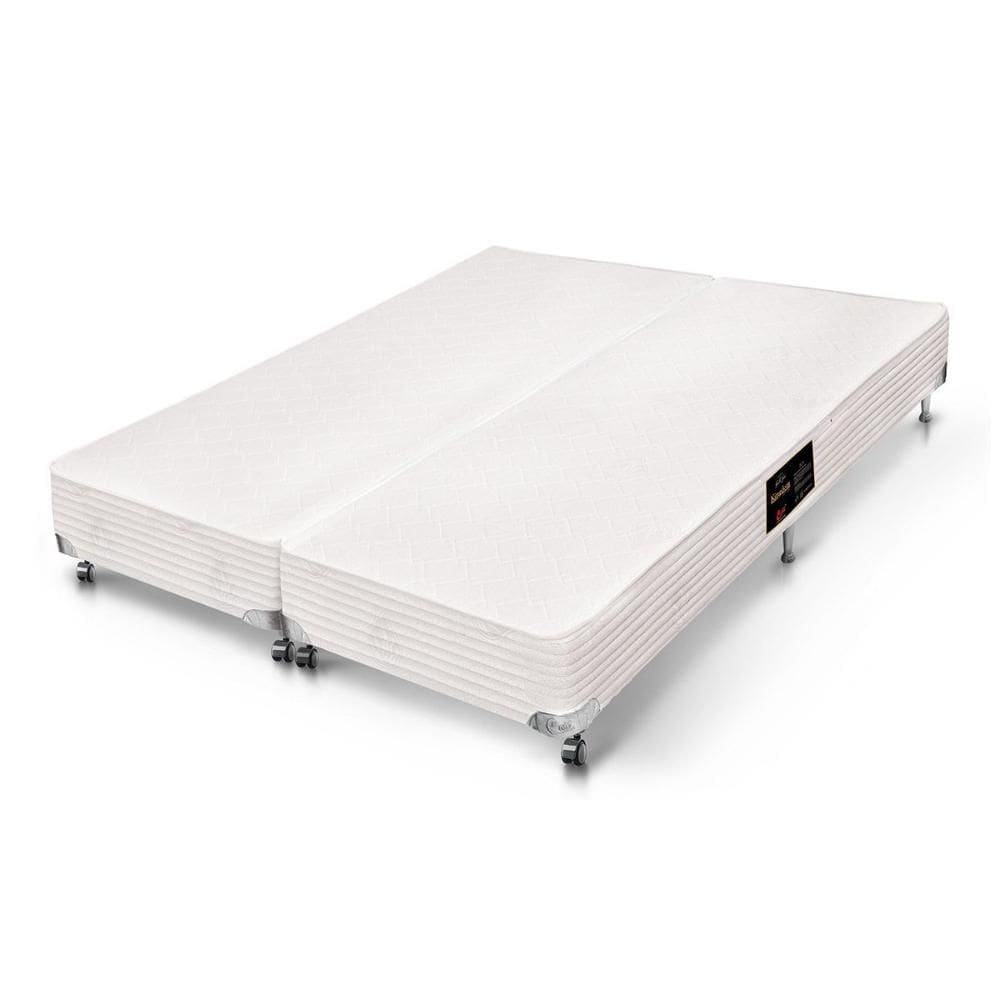 Cama Box Base Queen Kingdom Aloe Vera (158x198x23 (2 uni 79X198)) - Castor