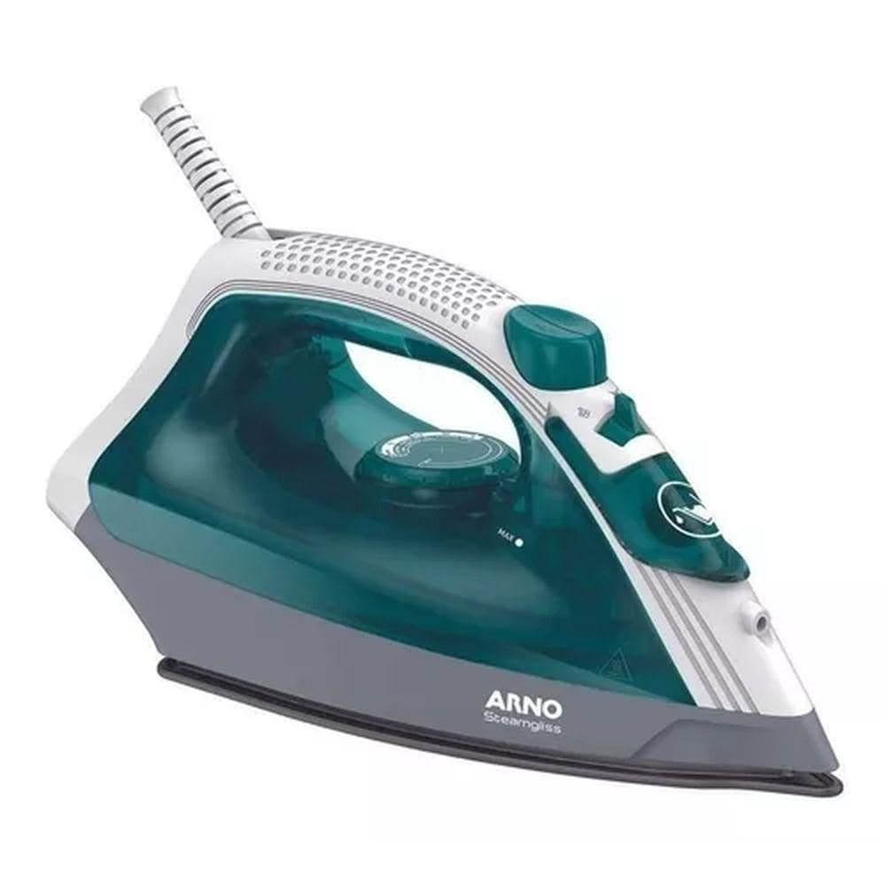 Ferro a Vapor Elétrico Steamgliss Branco/Verde 127V - Arno