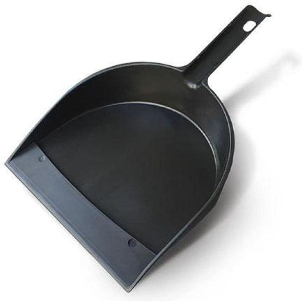 Pá Para Lixo Com Cabo Curto Preto 32X22X37 Cm 25307 Arqplast