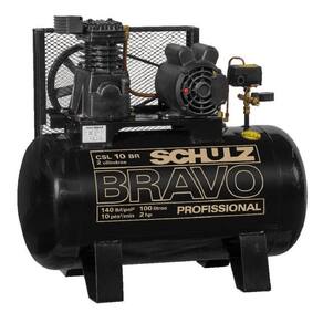 Compressor 10,0/100L 02,0Cv 140Lbf Schulz Bravo Csl 10Br/100