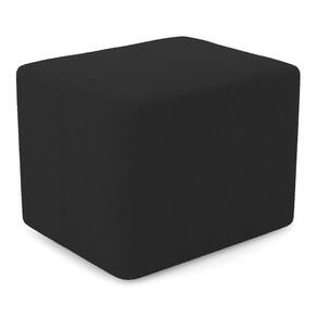 Puff Decorativo Living Yumi Retangular 60cm Bouclê Preto - Desk Design