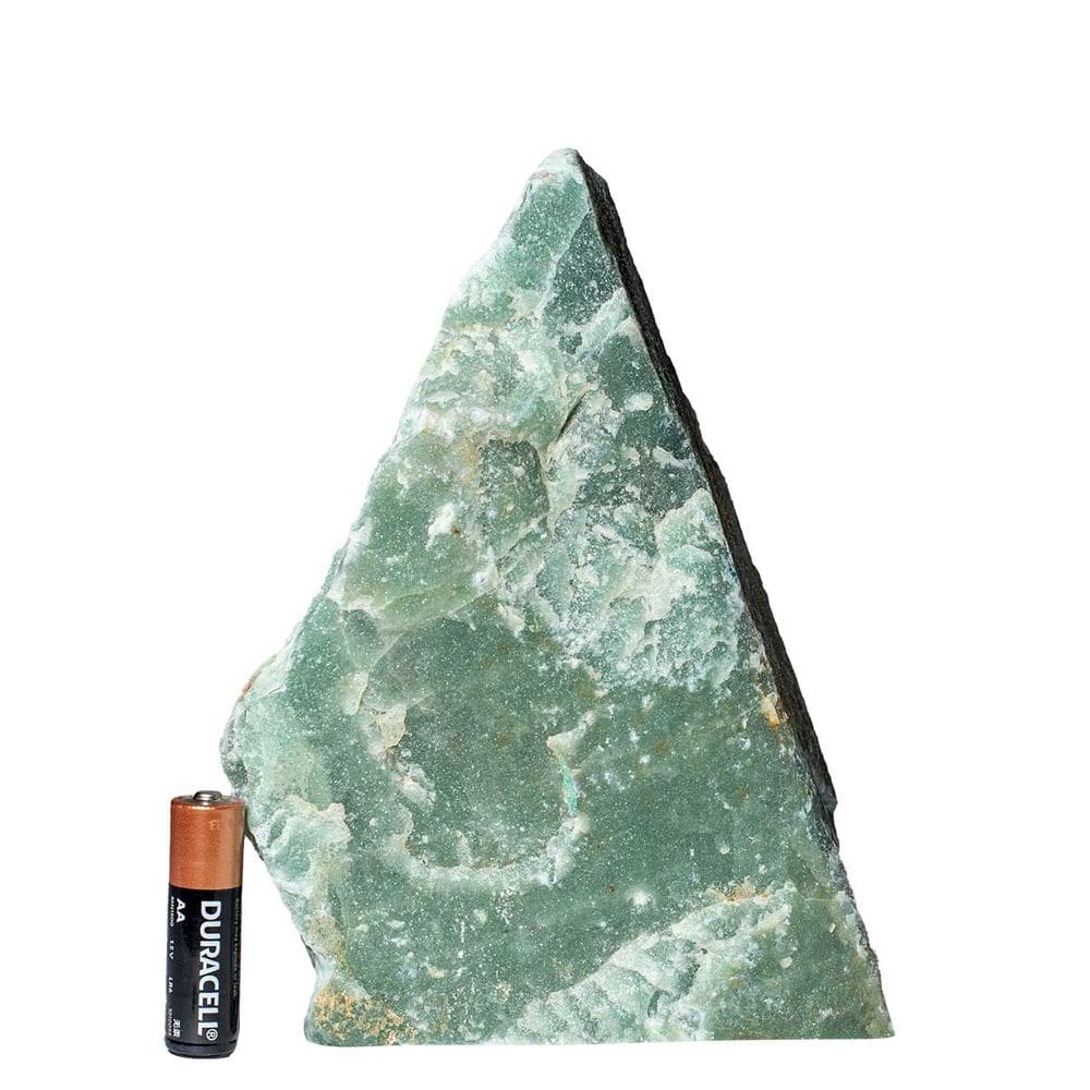 01 Quartzo Verde Pedra Pé Serrado 1 a 2Kg 14 a 16cm Tipo B