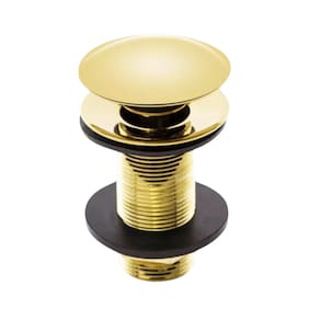 Válvula Click Metal Para Cuba Banheiro Dourado Gold 7/8 Luxo