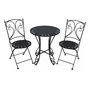 Conjunto Dobrável Varanda E Jardim Aço 3 Peças - Classic
