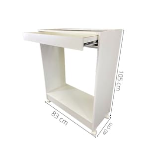 Balcão Arara Com Gaveta Branco