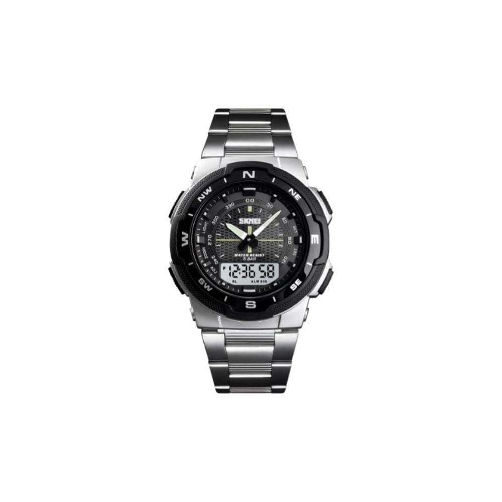 Relogio Masculino SKMEI Analogico Digital 39mm Correia Aço