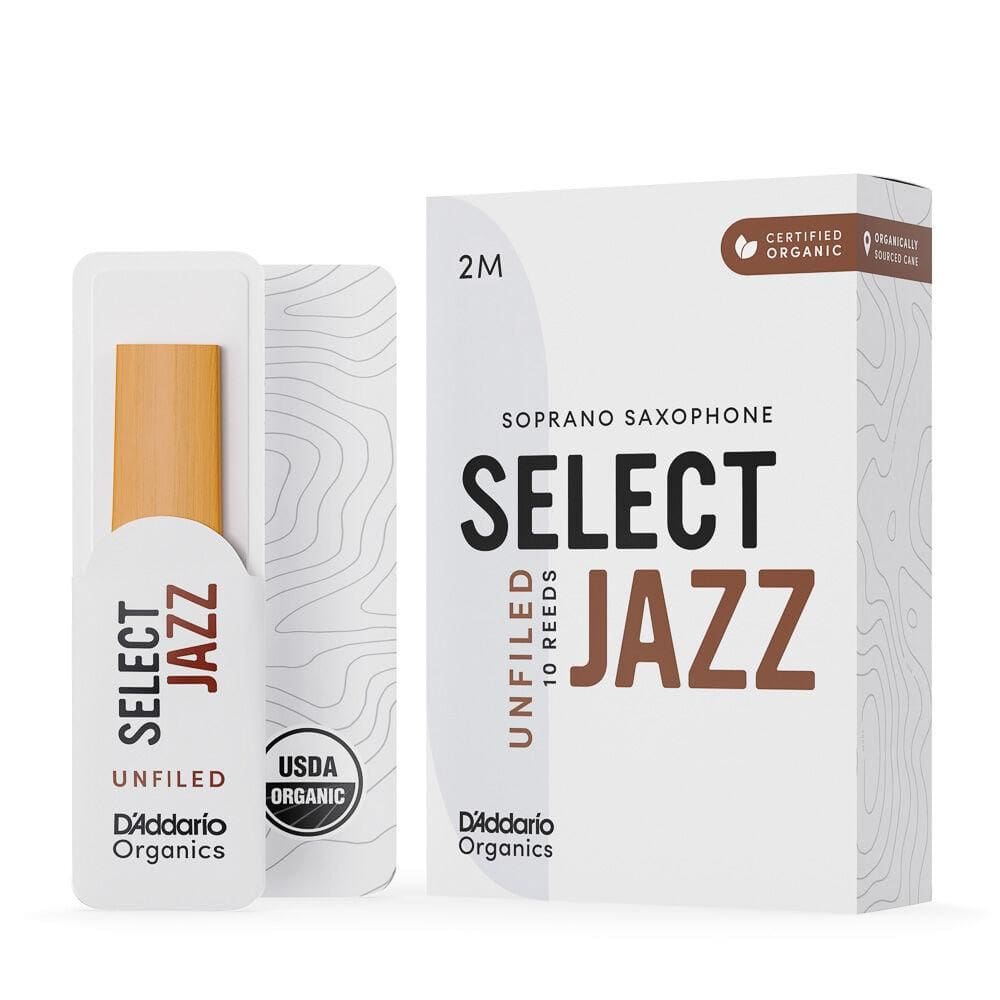 Palheta Sax Soprano 2M (10) DAddario Organic Select Jazz [F035]