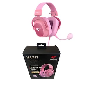 Headset Gamer Havit Gamenote H2002d Mic Removível Rosa