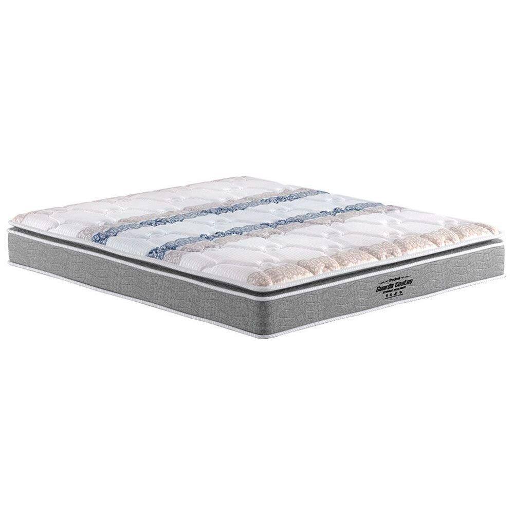Colchão King Espuma D33 / AG 65 Guarda Costas Extreme Resistence Pillow Top Gray (193x203x28) - Probel