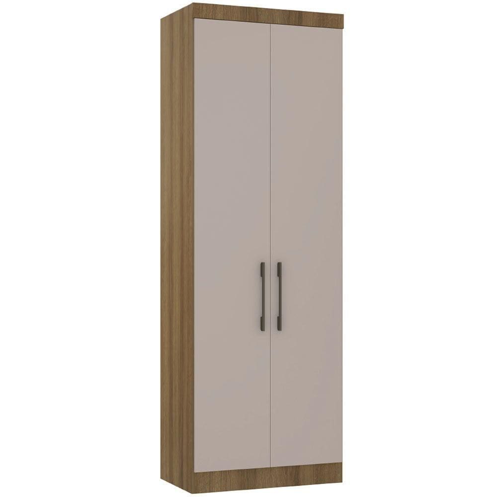 Guarda Roupa Modulado 79cm 2 Portas Paris Luciane Móveis Avelã Pf Com Cinammon Pf