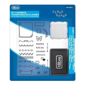 Kit Carimbos Planner Transparente - Tilibra