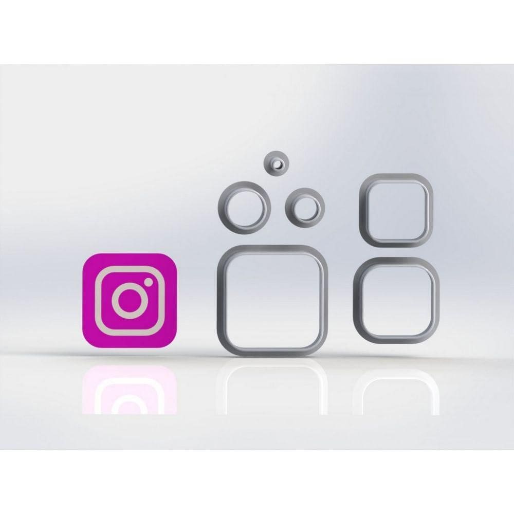 Cortador Redes Sociais - Instagram Tamanho 5 Cm