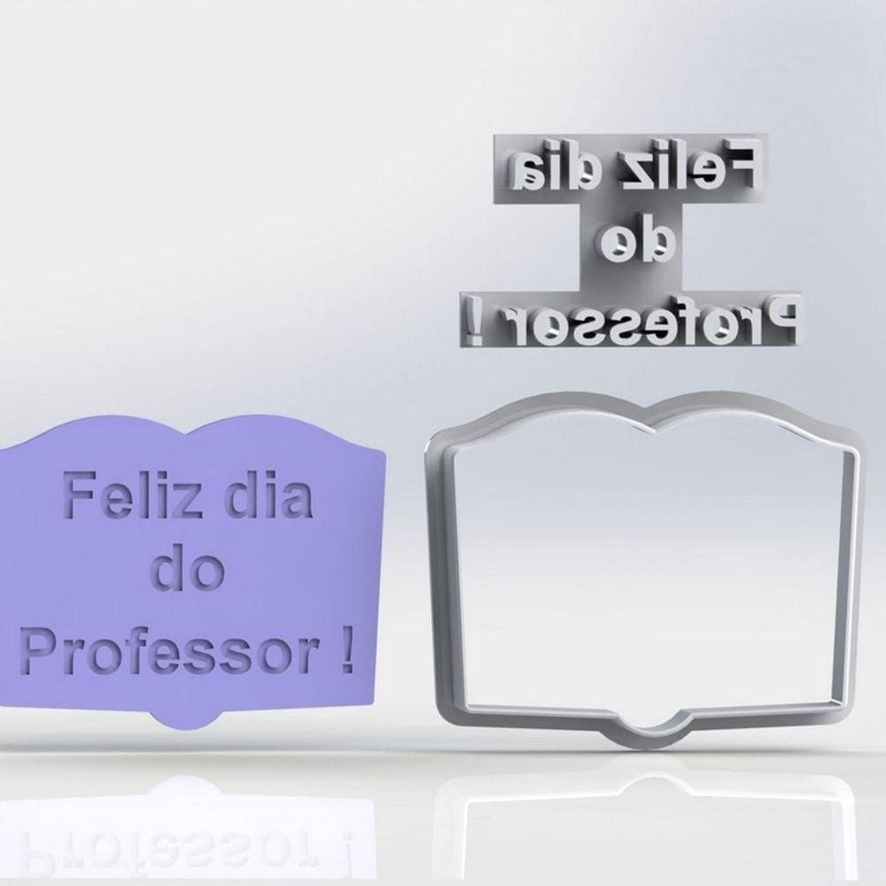Cortador Kit Dia Dos Professores 4 Modelos Mod 02 Tamanho 5cm