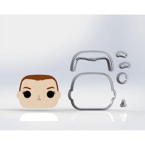 Cortador Stranger Things Onze Funko Modular Tamanho 5cm